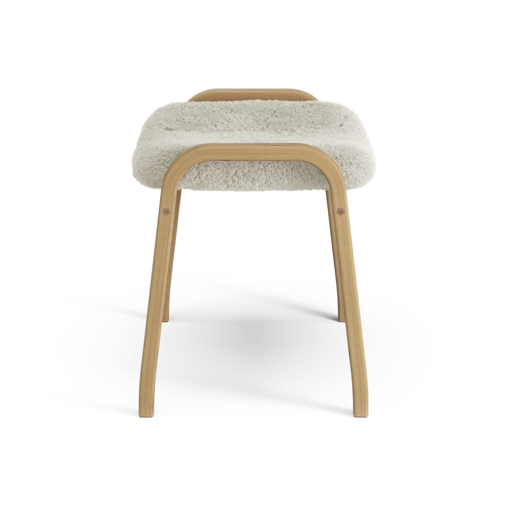 Lamino Footstool Oak